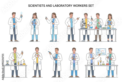 Scientists Conduct Experiments in a Modern Lab Environment