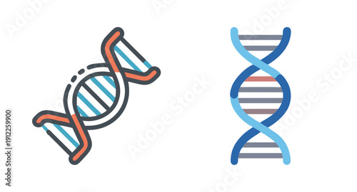 Dna structure illustration: exploring genetic code, helix strands, and molecular biology design