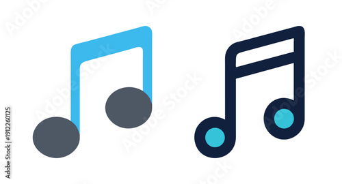 Download free music notes vector illustration for musical notation and composition design needs