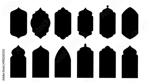 Ramdan pattern isolated PNG transparent background.