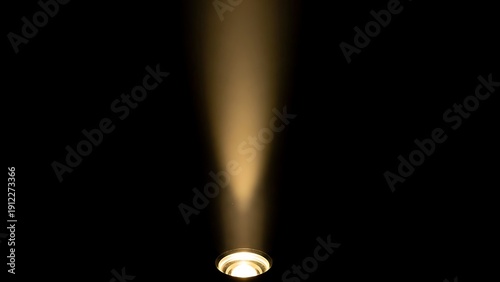 Option 1: Vertical Warm Light Beam with Soft Glow on Black Background
