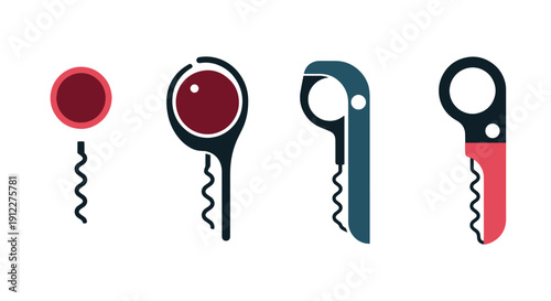 Wine Opener Line art vector modern style