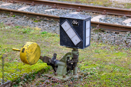 Stellwerk für Weiche, Bahn, Weichenlaterne