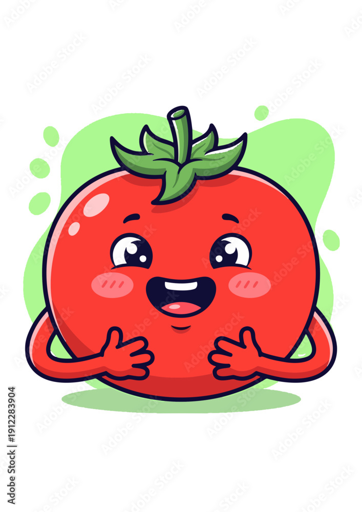 Obraz premium funny tomato cartoon
