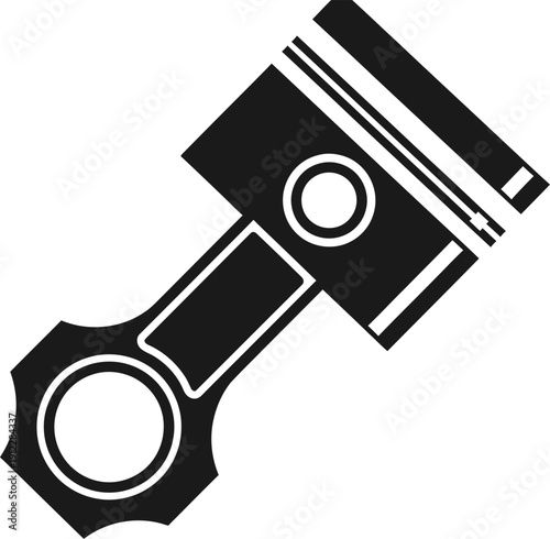 Piston engine component illustration for automotive and mechanical applications