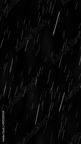 rain raining motion overlay vertical footage on black background 
