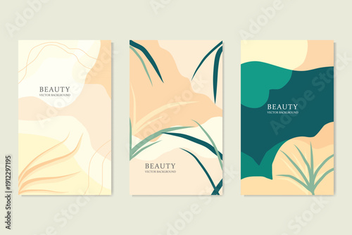 Minimalist Beauty Brochures with Floral Designs and Soft Colors