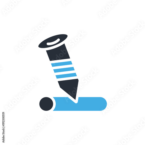 
screw icons minimalist flat style design, screw Vector illustration on white background