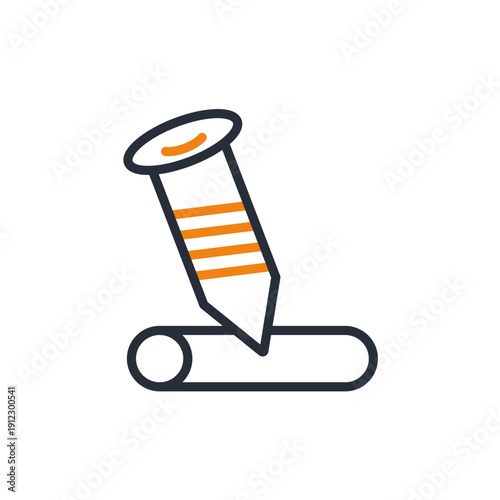 
screw icons minimalist flat style design, screw Vector illustration on white background