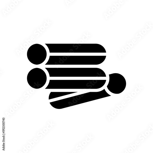 steel pipes icons minimalist flat style design, steel pipes Vector illustration on white background