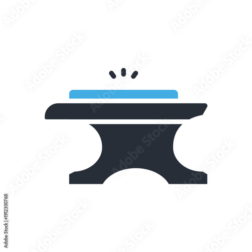 blacksmith icons minimalist flat style design, blacksmith Vector illustration on white background