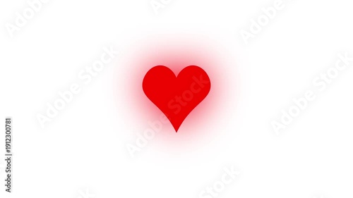 Pulsing Red Heart Animation