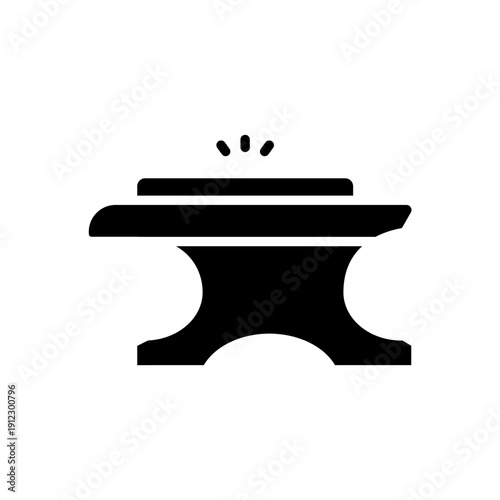 blacksmith icons minimalist flat style design, blacksmith Vector illustration on white background