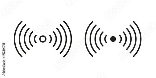 Sensor icon. Linear icon collection. Editable stroke. Vector illustrations