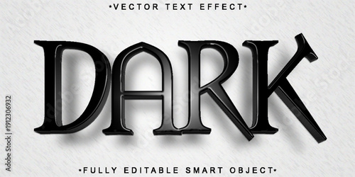  Dark Gothic Horror Typography Vector Fully Editable Smart Object Text Effect