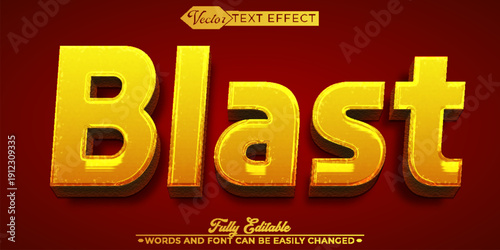  Blast Explosion Impact Power Energy Vector Fully Editable Smart Object Text Effect