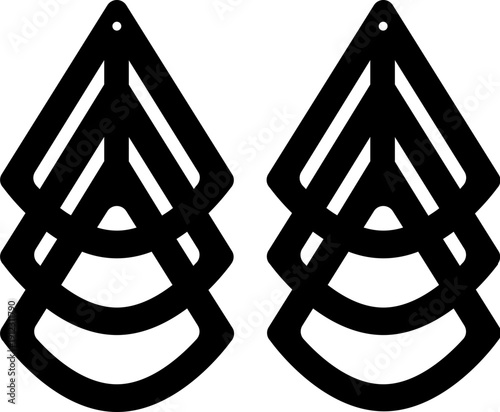 earrings jewelry template svg vector cutfile for cricut and silhouette	