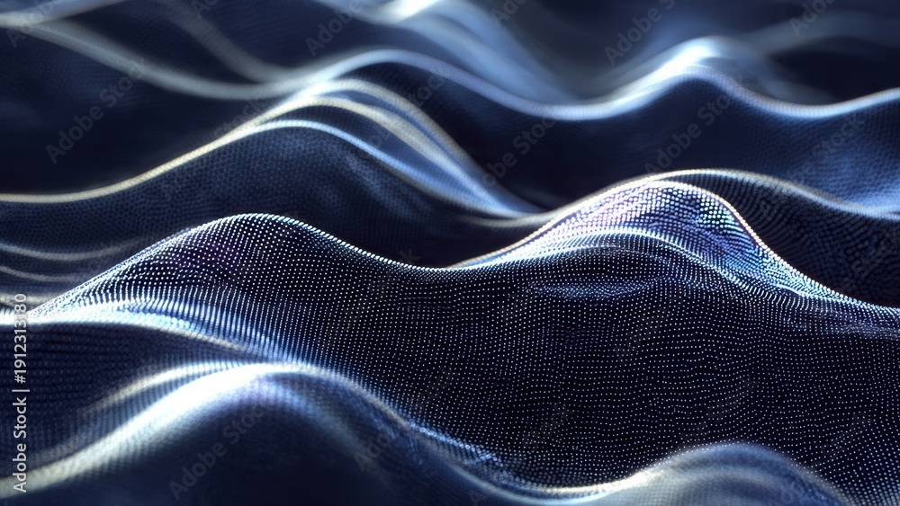 Naklejka premium Abstract Digital Wave Background