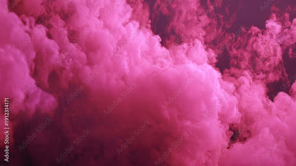 Fototapeta premium Dramatic Pink Smoke Clouds