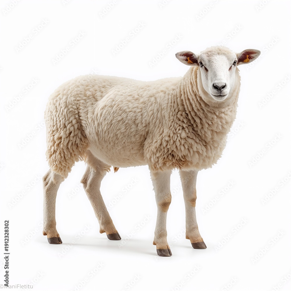 Fototapeta premium sheep isolated on white