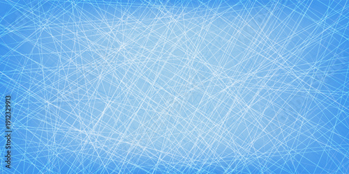 Winter blue background with a hockey scratched ice texture.Modern Vector