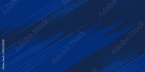 Abstract halftone dot with grunge with blue color seamless pattern. Wallpaper grunge concept