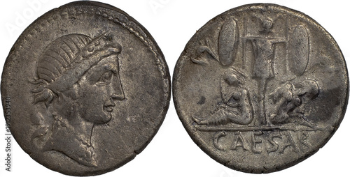 The Roman Republic
Julius Caesar, 49-44 BC. AR Denarius