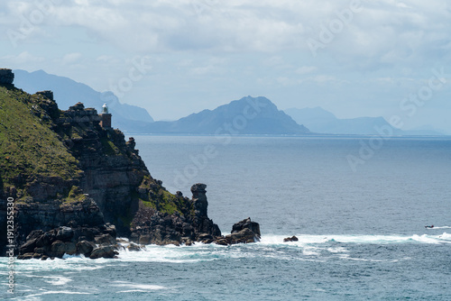 Views of the ocean and coastline near Cape Town South Africa. Taken near the Cape of Good Hope. 