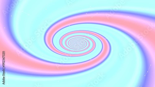 Hypnotic Pastel Swirl Mesmerizing Abstract Spiral Loop Background.