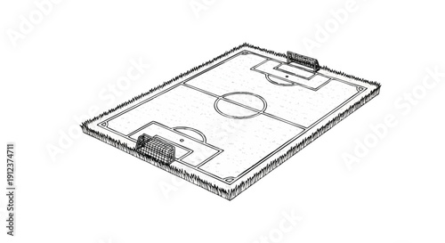 A detailed tactical board illustration with markers in slow motion for strategic planning in a sports game.