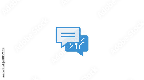 Chatbot Interaction, Subject: AI Chatbot, Location: Digital Platform, Content Type: Icon, Environment: Virtual Space, Viewpoint: Front, Concept: Communication