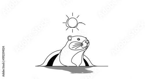 Otter basks in warm sunlight on a serene surface with whiskers twitching