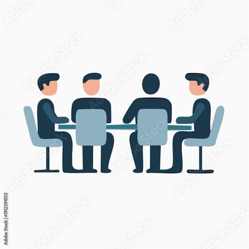 five minds leaning toward the same table, hoping their separate thoughts might find a way to speak in one voice