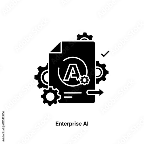 Enterprise AI Document Processing and Automation Icon.