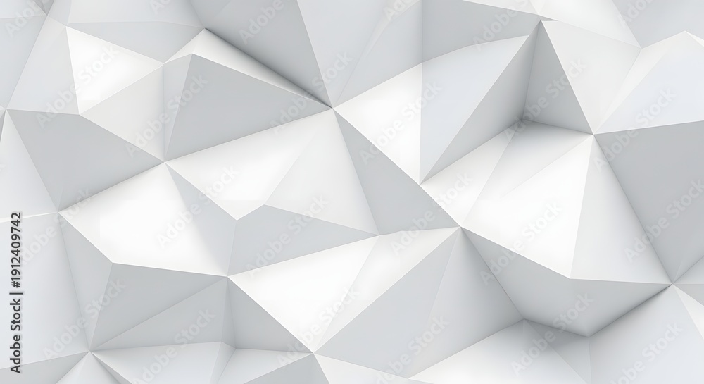 Fototapeta premium Abstract geometric triangle pattern background with gray polygon shapes in modern vector style