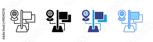 Mapping icon set multiple style collection