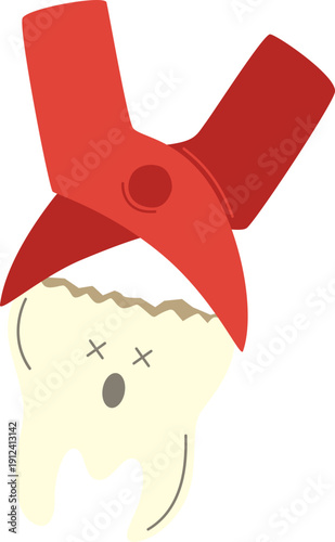 Tooth Extraction Dental Illustration