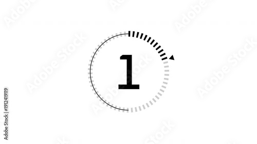 Minimal 5 Second Countdown Timer Animation