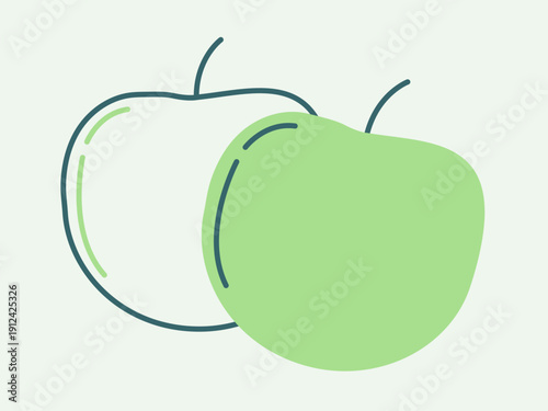 Apples icon. Agriculture icon design. Simple filled and outline icon. Vector icon.
