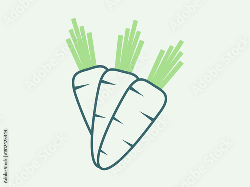 Carrots icon. Agriculture icon design. Simple filled and outline icon. Vector icon.