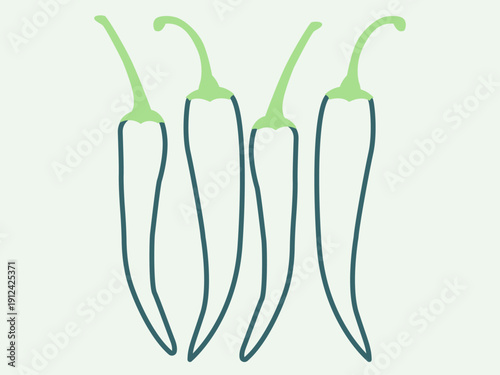 Chili peppers icon. Agriculture icon design. Simple filled and outline icon. Vector icon.