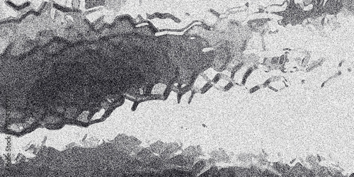 Abstract monochrome background with swirling organic shapes and a fine grainy texture, suggesting fluid movement and intricate patterns