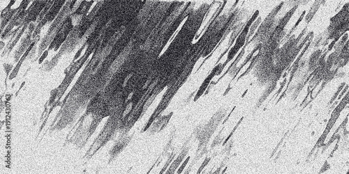 Dynamic abstract grayscale background with sharp diagonal lines and a speckled grainy texture, evoking a sense of energy and motion