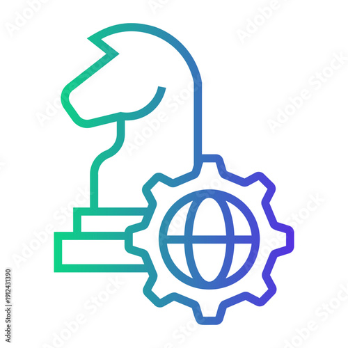 market Line Gradient Icon