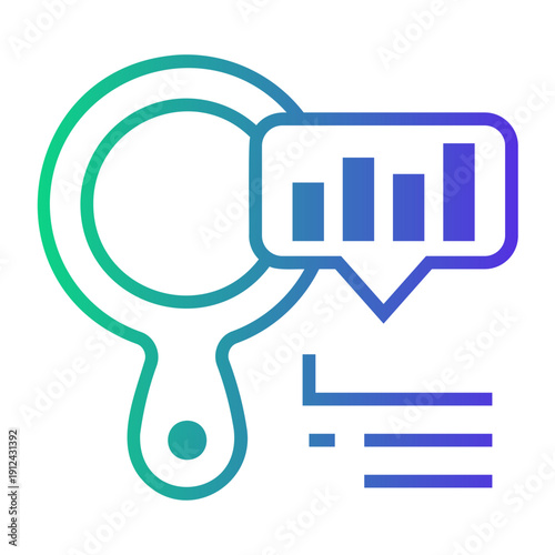 market Line Gradient Icon