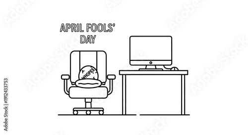 April Fools' Day Prank - Office Chair with Whoopee Cushion