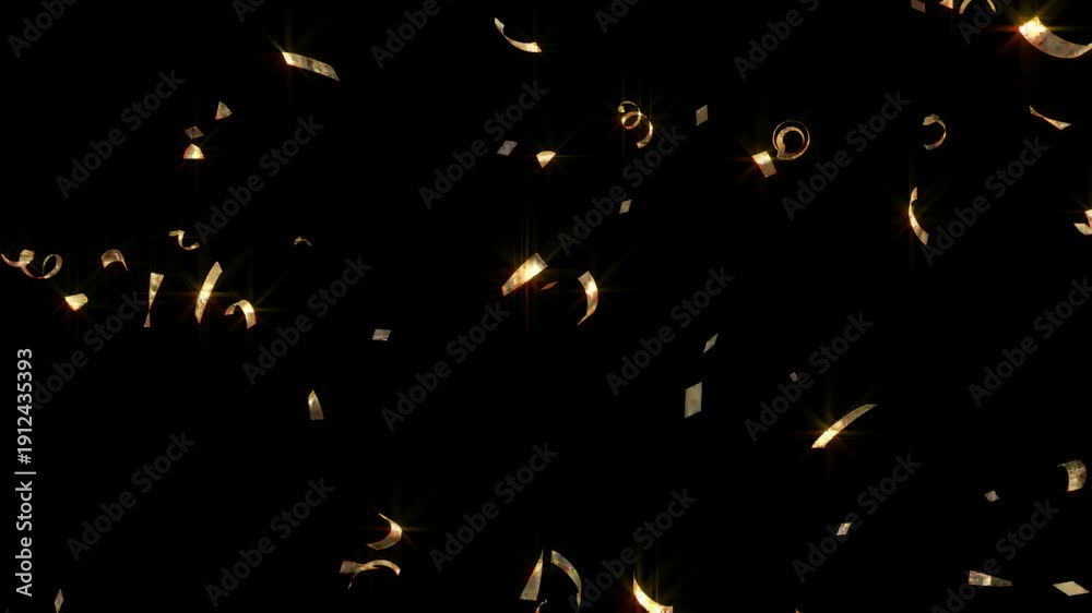 custom made wallpaper toronto digitalGolden confetti particles falling slowly against a dark background festive atmosphere celebration luxury elegant sparkling shimmering gold black