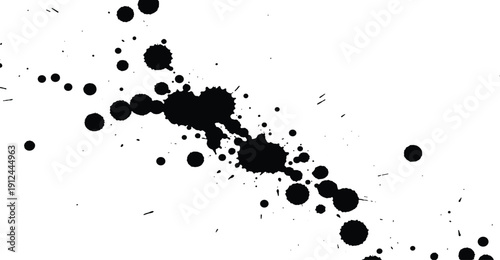 Ink splatter on a white surface, abstract art, splattered paint, creative design, artistic expression