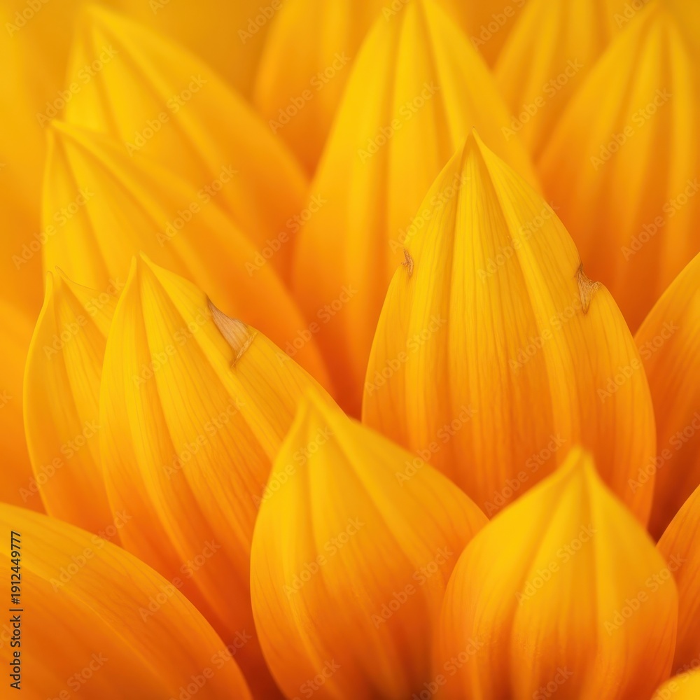 Obraz premium Close-up of Vibrant Yellow Sunflower Petals in Full Bloom.