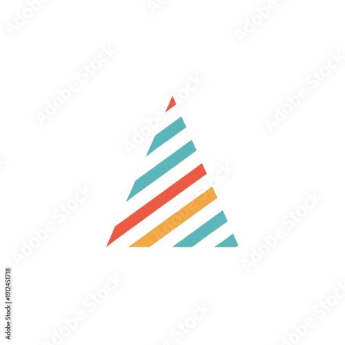 Colorful Striped Party Hat with Festive Design